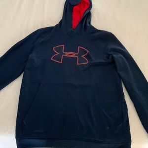 Navy and Red Under Armor Sweatshirt